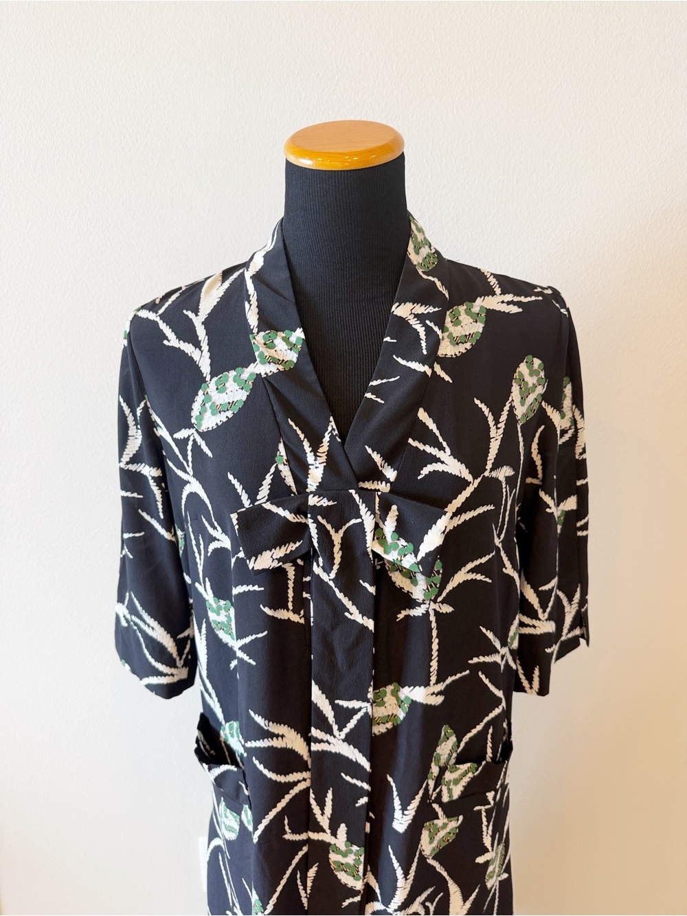 MARNI Drop Waist Print Silk Dress - Picture 4 of 16